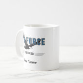 Tasse personnalisée de retraité de l'Armée de (Devant gauche)