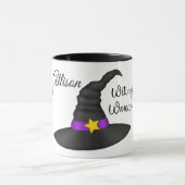 Tasse personnalisée de sorcière de Halloween (Centre)