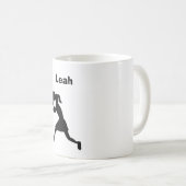 Tasse personnalisée de "tennis" (femelle) (Devant droit)