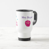 Tasse personnalisée de voyage d'institutrice (Devant droit)