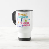 Tasse personnalisée de voyage d'institutrice (Devant gauche)