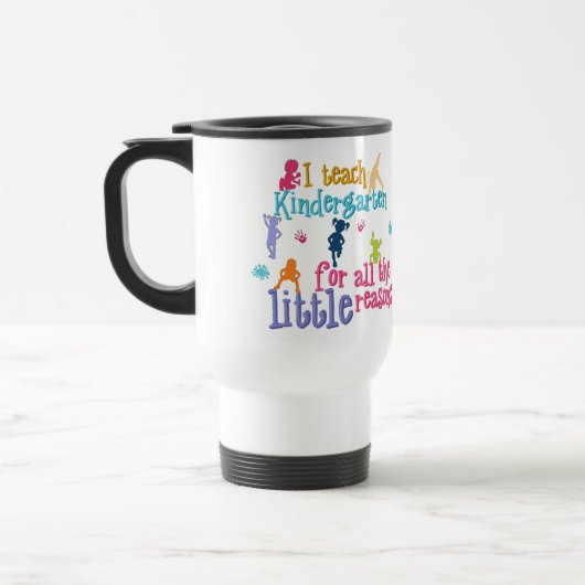 Tasse personnalisée de voyage d'institutrice (Gauche)