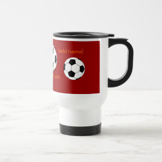 Tasse personnalisée de voyage du football