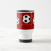 Tasse personnalisée de voyage du football (Centre)