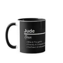 Tasse personnalisée Définition du prénom Jude pour