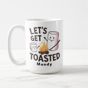 Tasse personnalisée 'Faisons griller des guimauves