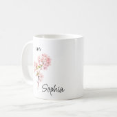 Tasse personnalisée Fleur de mai (Devant gauche)