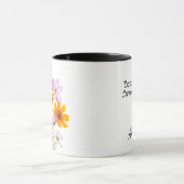 Tasse personnalisée Fleur sauvage pour femmes, mam (Centre)