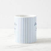 Tasse personnalisée Future Mrs rayée pour les fian (Centre)