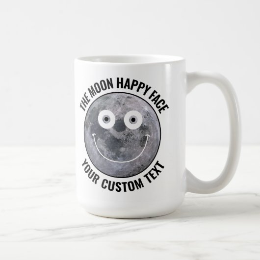 Tasse personnalisée grande face heureuse de la Lun (Droite)
