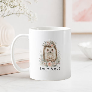 Tasse personnalisée Hérisson de la Forêt avec Nom