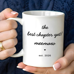 Tasse personnalisée Meemaw Meilleur Chapitre Jusqu