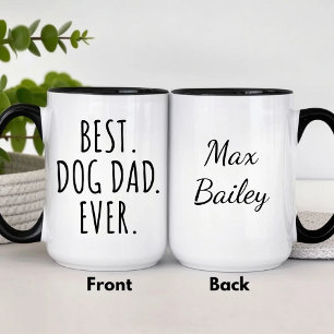Tasse personnalisée Meilleur Papa Chien pour les p