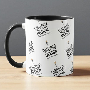 Tasse personnalisée minimaliste à la marque de l'e