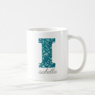 Tasse personnalisée Monogramme I Pailletée Sarcell