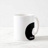 Tasse personnalisée monogramme lettre initiale mod (Devant droit)