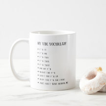 Tasse personnalisée My Vibe Vocabulary