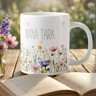 Tasse personnalisée Nana Fleur Sauvage | Fleur Per