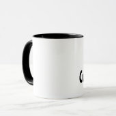 Tasse personnalisée 'Nous aimons' (Devant gauche)