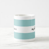 Tasse personnalisée par Aqua rayé (Centre)