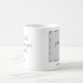 Tasse personnalisée par base de la trisomie 18 (Centre)