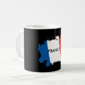 Tasse personnalisée par drapeau de la France (Devant gauche)