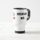 Tasse personnalisée par maman d'hockey (Devant droit)
