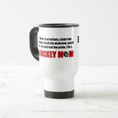 Tasse personnalisée par maman d'hockey (Devant gauche)
