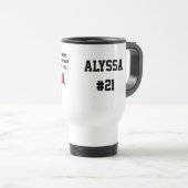 Tasse personnalisée par maman du base-ball (Devant droit)