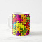 Tasse personnalisée par morceau de puzzle (Devant gauche)