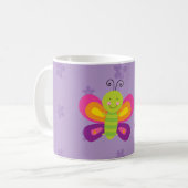 Tasse personnalisée par papillon coloré (Devant gauche)