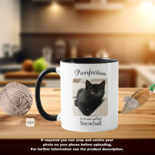 Tasse personnalisée pour chat « Purrfection »