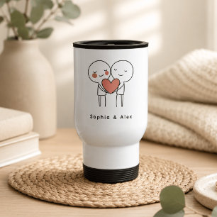 Tasse personnalisée pour couple de la Saint-Valent