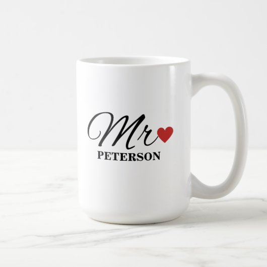 Tasse personnalisée pour couple Mariage Tasse Anni (Droite)