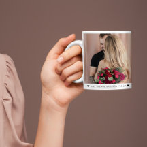 Tasse personnalisée pour couple romantique pour la