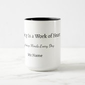 Tasse personnalisée pour enseignant (Centre)