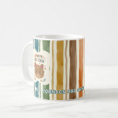 Tasse personnalisée pour enseignant Chat | Nom et  (Devant gauche)