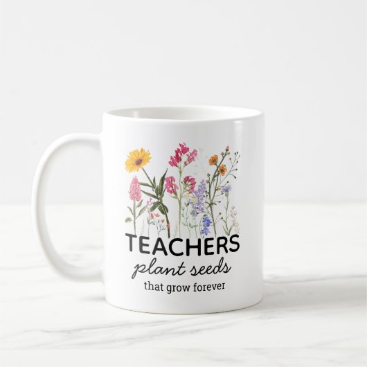 Tasse personnalisée pour enseignant, tasse de prof (Gauche)