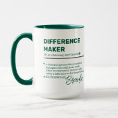 Tasse personnalisée pour Faiseur de Différence, Ap (Gauche)