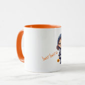 Tasse personnalisée pour fille en costume de squel (Devant gauche)