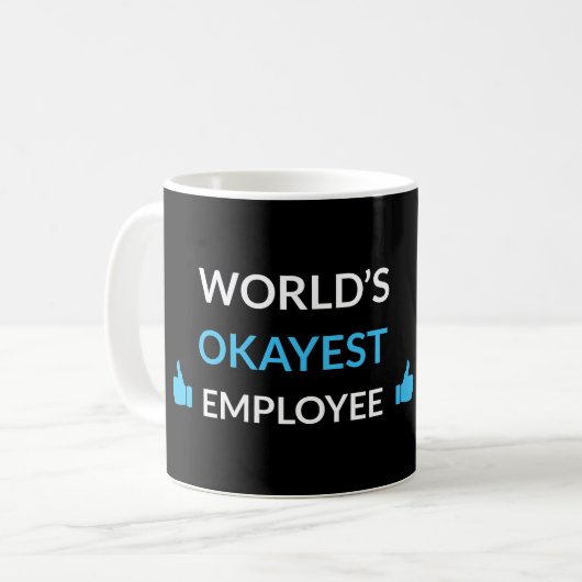 Tasse personnalisée pour l'employé le plus correct (Devant gauche)