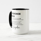 Tasse personnalisée pour les faiseurs de différenc (Devant gauche)