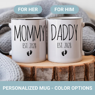 Tasse personnalisée pour les nouveaux parents, Mam