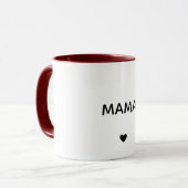 Tasse personnalisée pour maman avec les noms des e (Devant gauche)