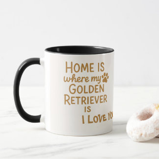 Tasse personnalisée pour maman de Golden Retriever