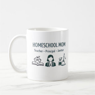 Tasse personnalisée pour maman qui fait l'école à