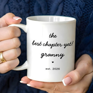 Tasse Personnalisée pour Mamie Meilleur Chapitre J