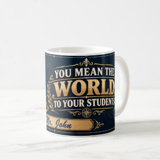 Tasse personnalisée pour professeur de géographie,