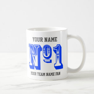 Tasse personnalisée pour supporter de l'équipe de