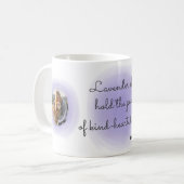 Tasse personnalisée Retriever Golden lavande avec (Devant gauche)